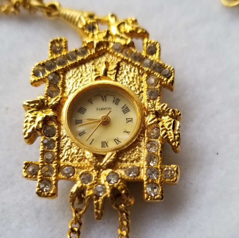 Cuckoo clock necklace